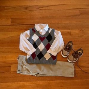 FAO vest and button down shirt (18-24 months)